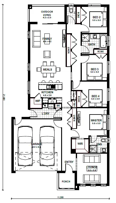 Floorplan of Homely house listing, Lot 11717 Whelan Way, Armstrong Creek VIC 3217