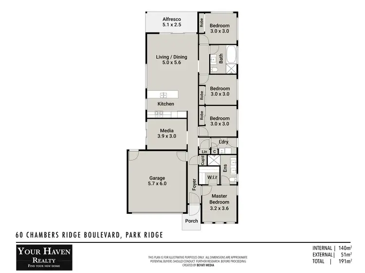 Floorplan of Homely house listing, 60 Chambers Ridge Boulevard, Park Ridge QLD 4125