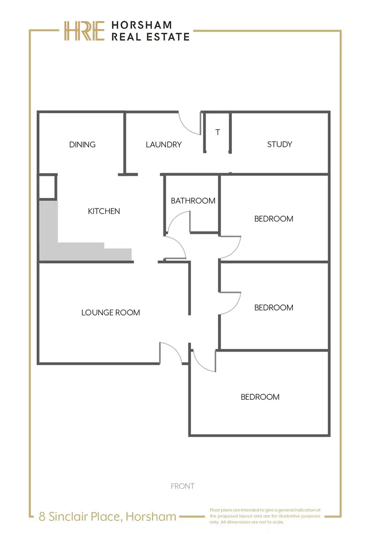 Floorplan of Homely house listing, 8 Sinclair Place, Horsham VIC 3400