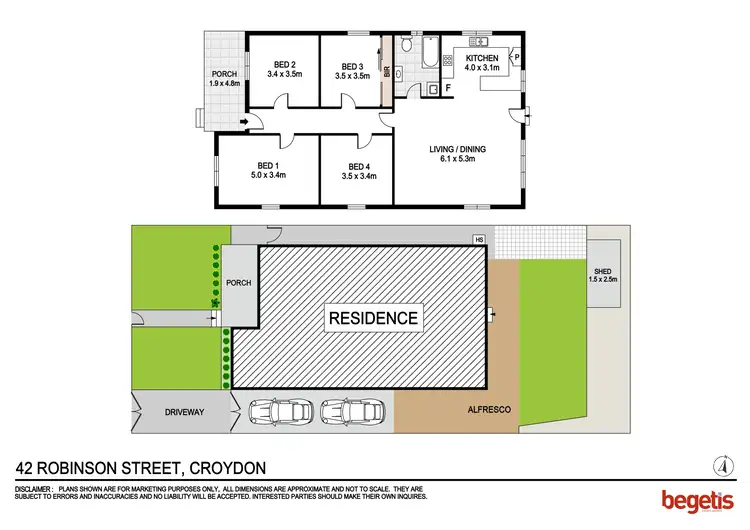 Floorplan of Homely house listing, 42 Robinson Street, Croydon NSW 2132