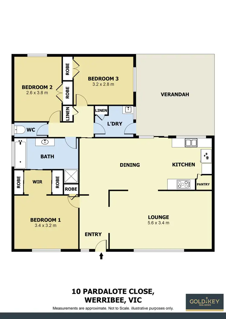 Floorplan of Homely house listing, 10 Pardalote Close, Werribee VIC 3030