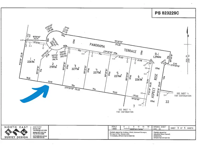 Floorplan of Homely land listing, 23 Panorama Terrace, Mansfield VIC 3722
