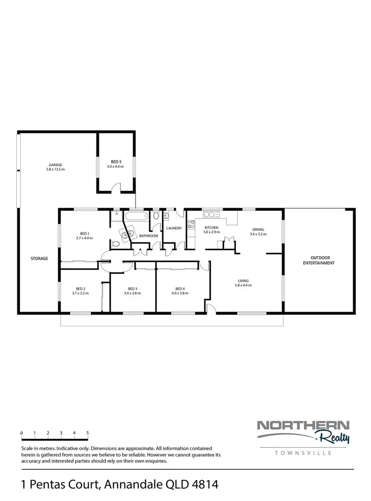 Floorplan of Homely house listing, 1 Pentas Court, Annandale QLD 4814