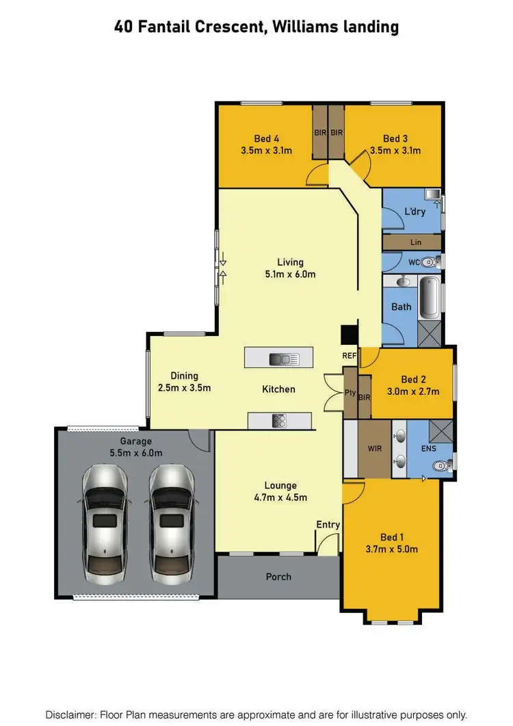 Floorplan of Homely house listing, 40 Fantail Cresent, Williams Landing VIC 3027