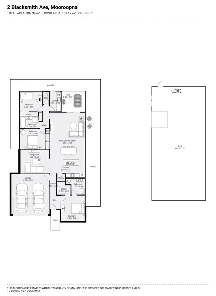 Floorplan of Homely house listing, 2 Blacksmith Avenue, Mooroopna VIC 3629