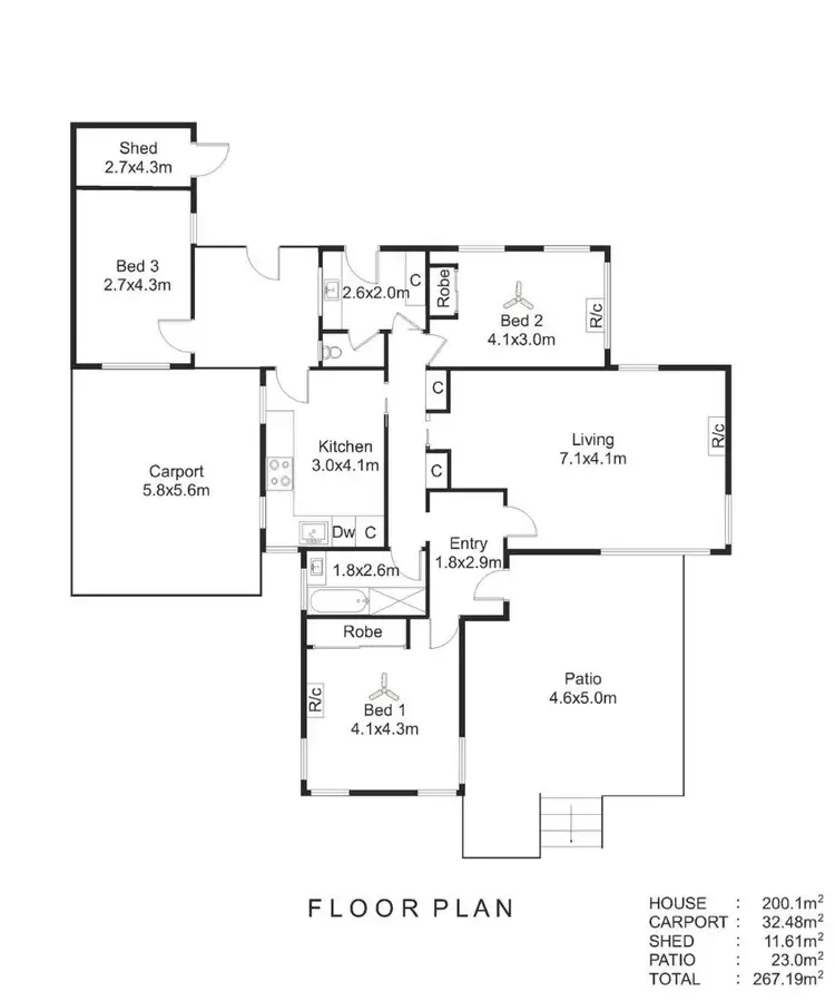 Floorplan of Homely house listing, 42 Craighill Road, St Georges SA 5064