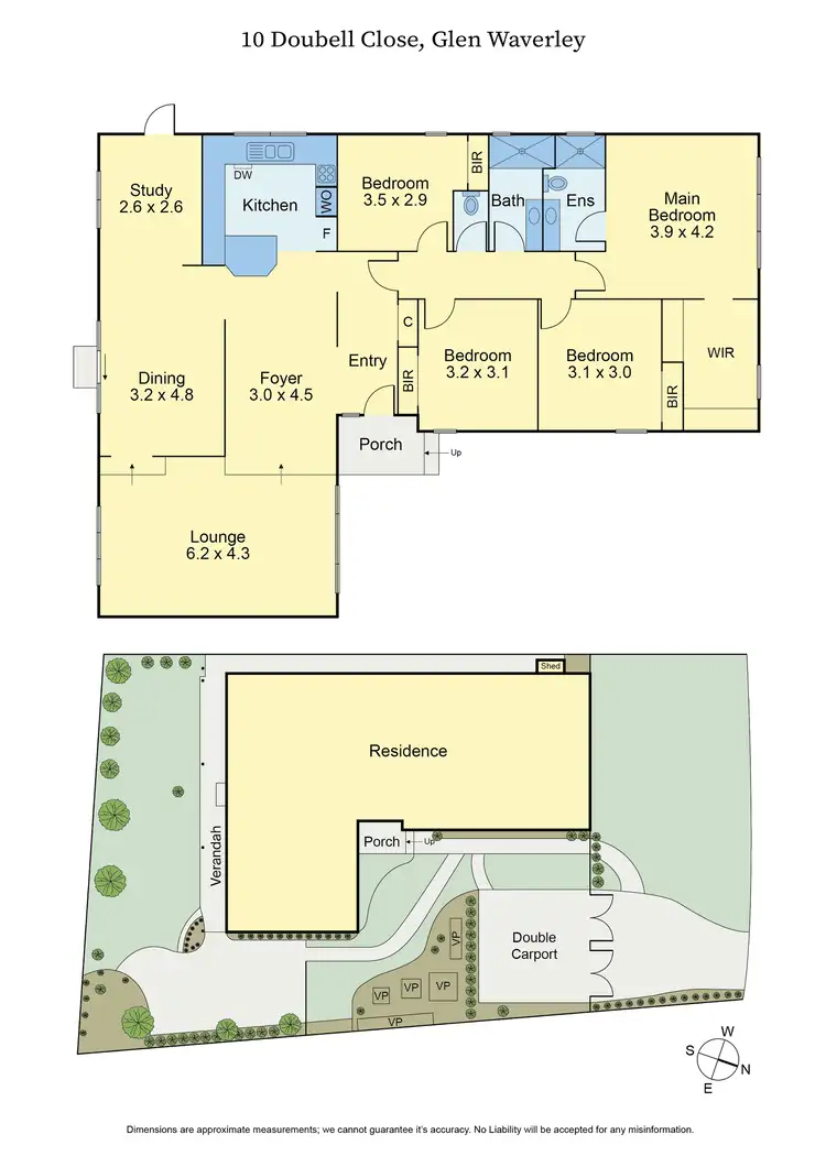 Floorplan of Homely house listing, 10 Doubell Close, Glen Waverley VIC 3150