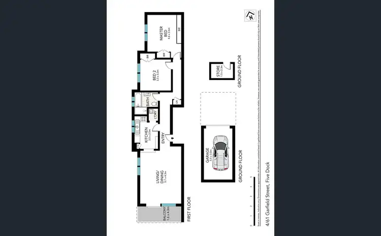 Floorplan of Homely apartment listing, 04/61 Garfield Street, Five Dock NSW 2046