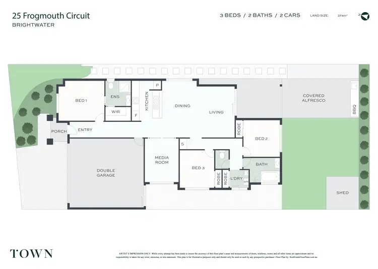 Floorplan of Homely house listing, 25 Frogmouth Circuit, Mountain Creek QLD 4557
