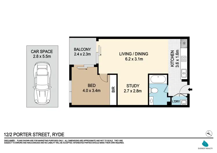 Floorplan of Homely apartment listing, 12/2 Porter Street, Ryde NSW 2112