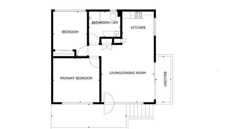 Floorplan of Homely unit listing, 1/25 Watson Esplanade, Surfers Paradise QLD 4217