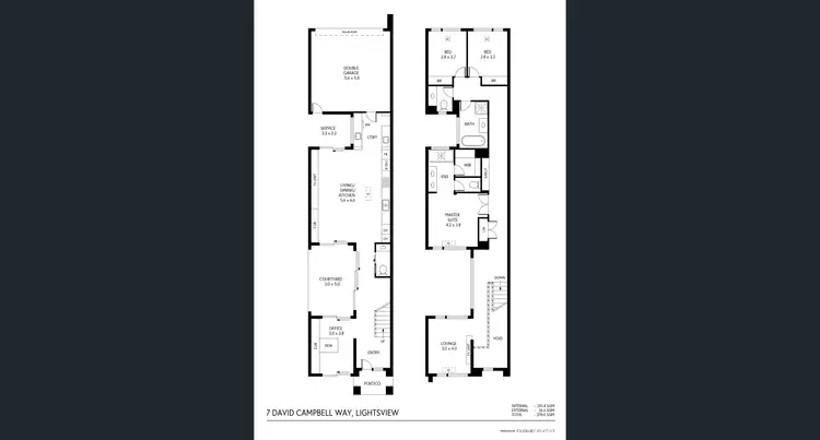 Floorplan of Homely house listing, 7 David Campbell Way, Lightsview SA 5085