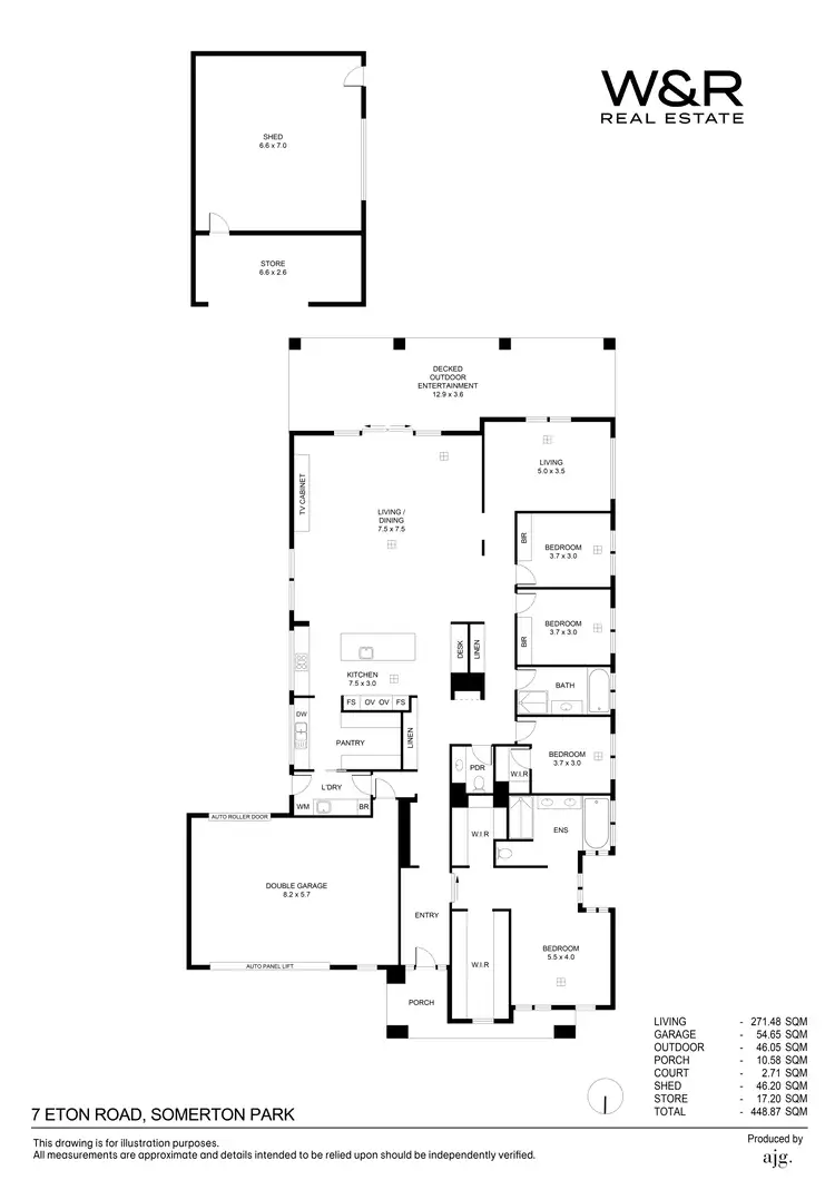 Floorplan of Homely house listing, 7 Eton Road, Somerton Park SA 5044