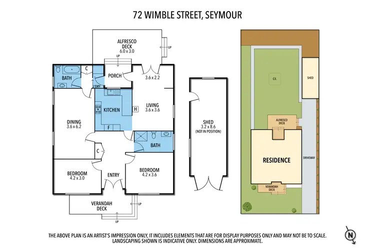 Floorplan of Homely house listing, 72 Wimble Street, Seymour VIC 3660