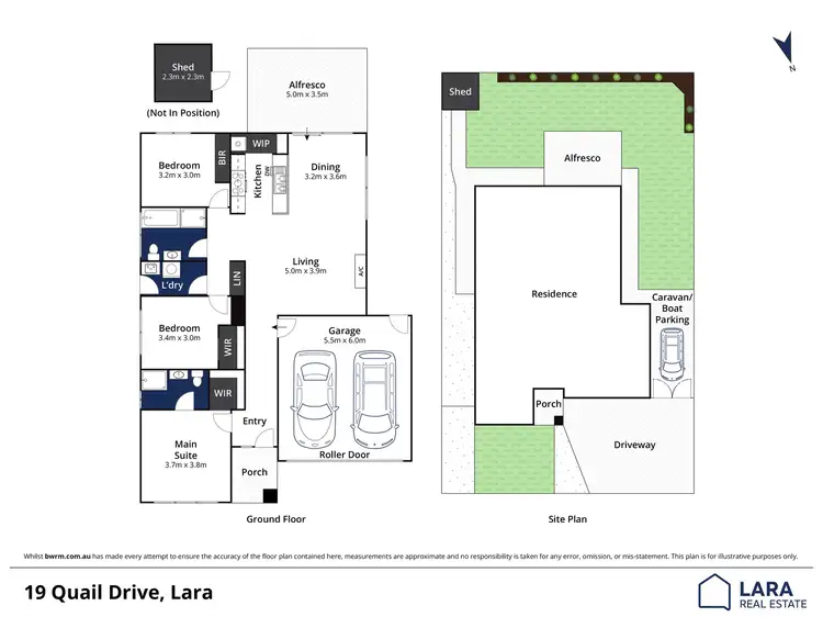 Floorplan of Homely house listing, 19 Quail Drive, Lara VIC 3212