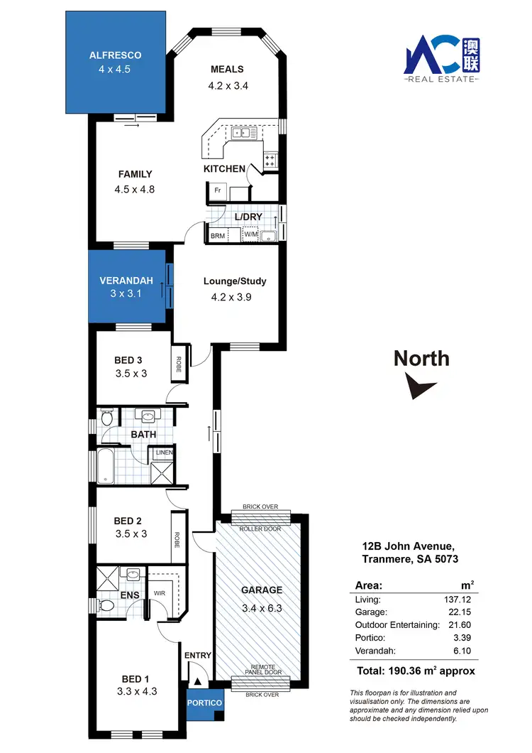 Floorplan of Homely house listing, 12B John Avenue, Tranmere SA 5073