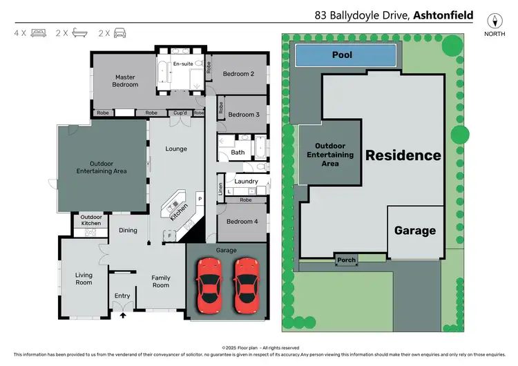 Floorplan of Homely house listing, 83 Ballydoyle Drive, Ashtonfield NSW 2323