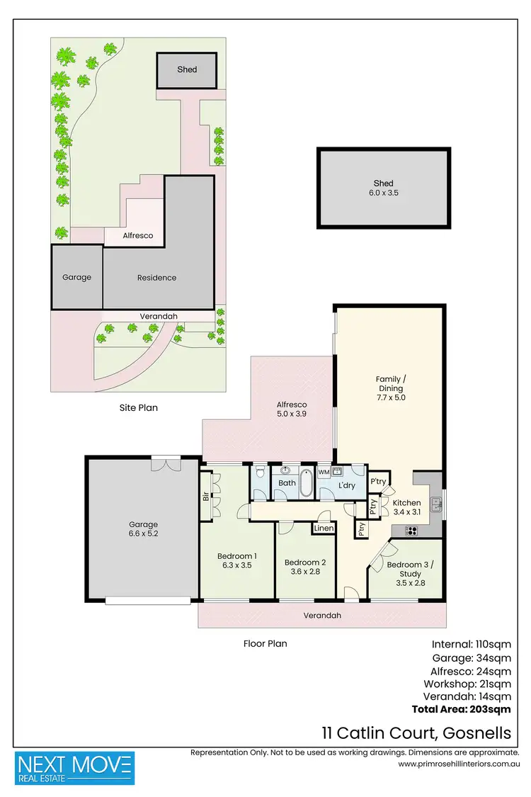 Floorplan of Homely house listing, 11 Catlin Court, Gosnells WA 6110