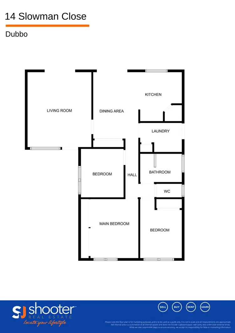 Floorplan of Homely house listing, 14 Sloman Close, Dubbo NSW 2830