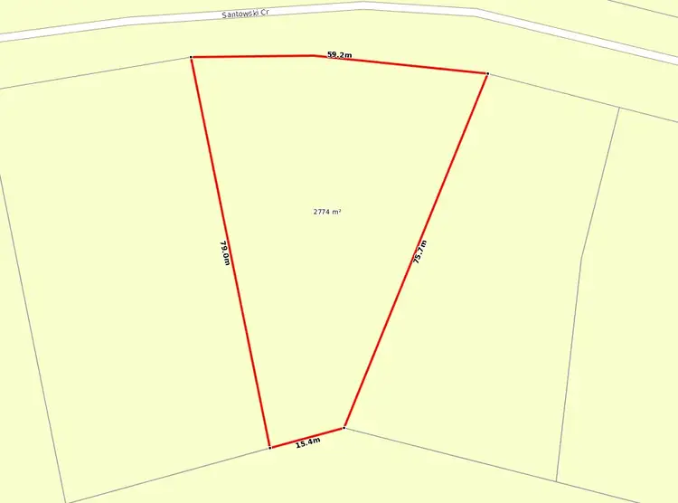Floorplan of Homely land listing, 14 Santowski Crescent, Mount Molloy QLD 4871