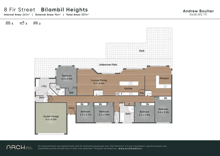 Floorplan of Homely house listing, 8 Fir Street, Bilambil Heights NSW 2486