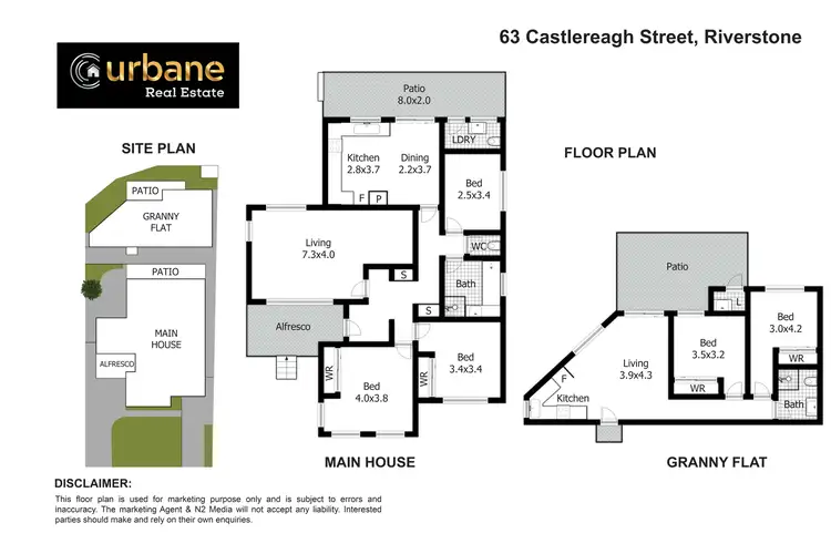 Floorplan of Homely house listing, 63 & 63b Castlereagh Street, Riverstone NSW 2765