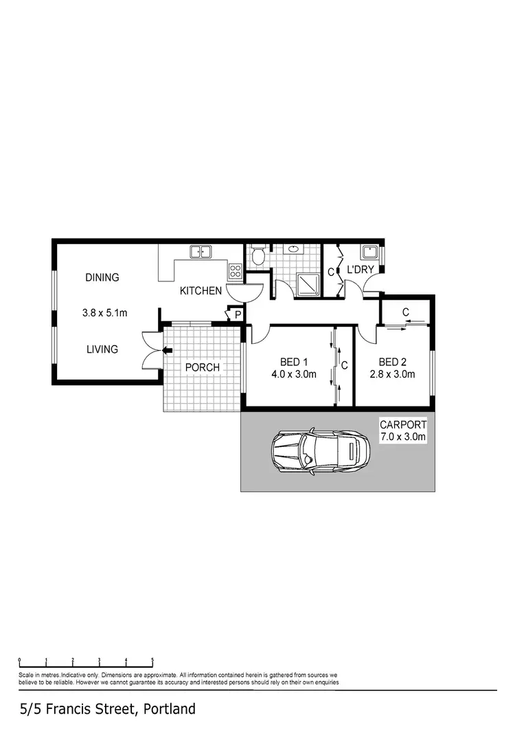 Floorplan of Homely house listing, 5/5 Francis Street, Portland VIC 3305