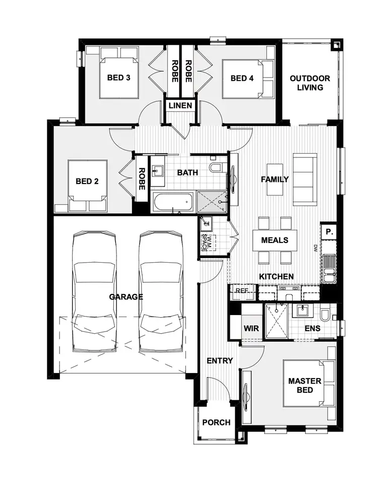 Floorplan of Homely house listing, Lot 406 Gazebo Street, Pakenham VIC 3810