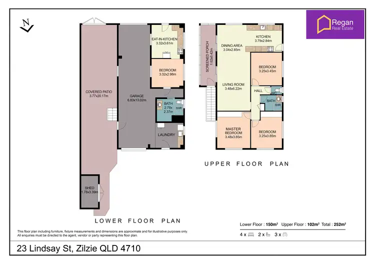 Floorplan of Homely house listing, 23 Lindsay Street, Zilzie QLD 4710