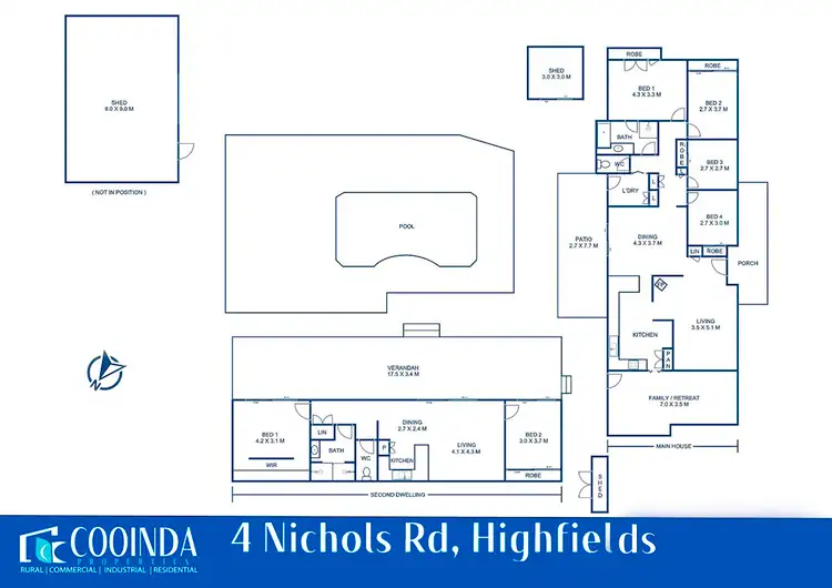 Floorplan of Homely house listing, 4 Nichols Road, Highfields QLD 4352