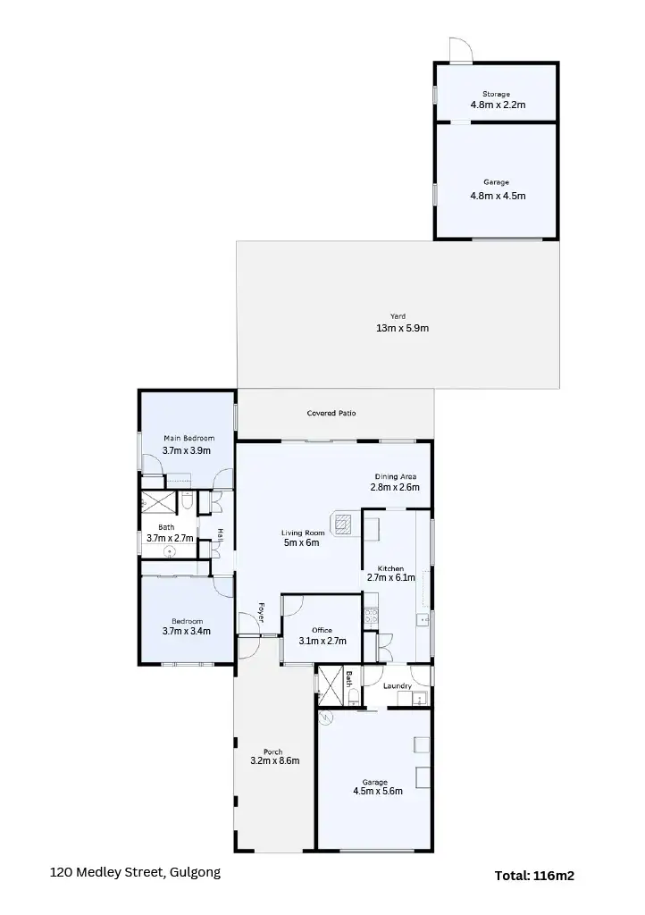 Floorplan of Homely house listing, 120 Medley Street, Gulgong NSW 2852