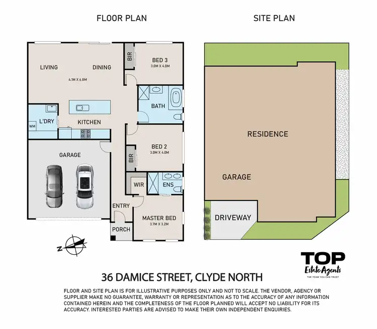 Floorplan of Homely house listing, 36 Damice Street, Clyde North VIC 3978