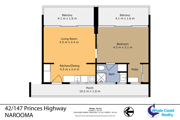 Floorplan of Homely apartment listing, 42/147 Princes Highway, Narooma NSW 2546