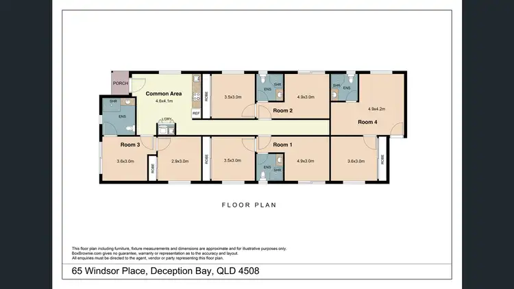 Floorplan of Homely unit listing, 2/65 Windsor Place, Deception Bay QLD 4508