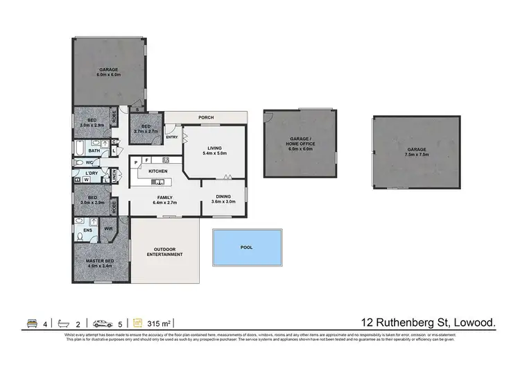 Floorplan of Homely house listing, 12 Ruthenberg Street, Lowood QLD 4311
