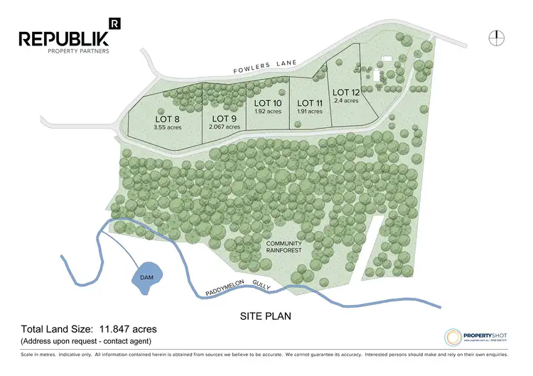 Floorplan of Homely land listing, 111 Fowlers Lane, Bangalow NSW 2479