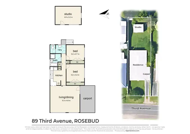 Floorplan of Homely house listing, 89 Third Avenue, Rosebud VIC 3939