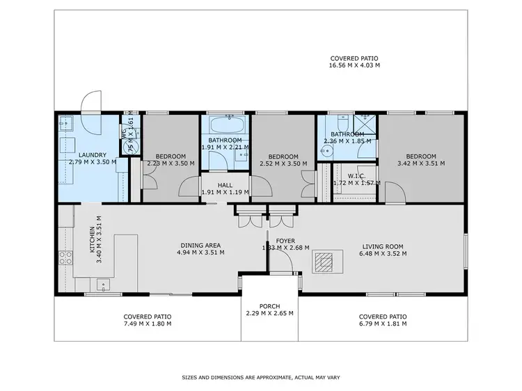 Floorplan of Homely rural property listing, 46 Gillmans Road, Cornishtown VIC 3683