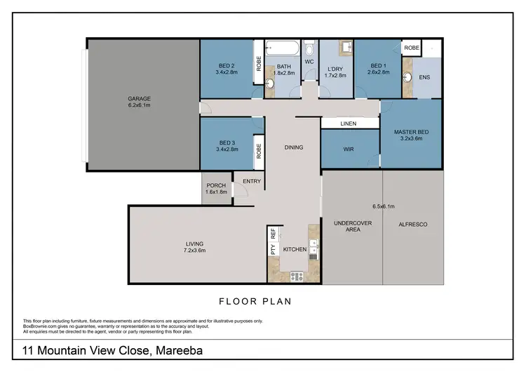 Floorplan of Homely house listing, 11 Mountain View Close, Mareeba QLD 4880