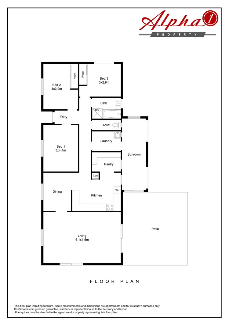 Floorplan of Homely house listing, 6 Bagot Street, Hay NSW 2711
