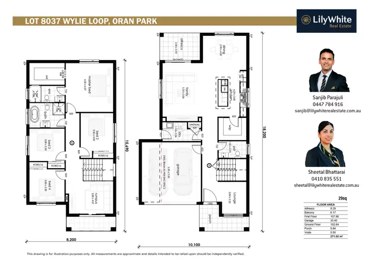 Floorplan of Homely house listing, Lot 8037 Wylie Loop, Oran Park NSW 2570