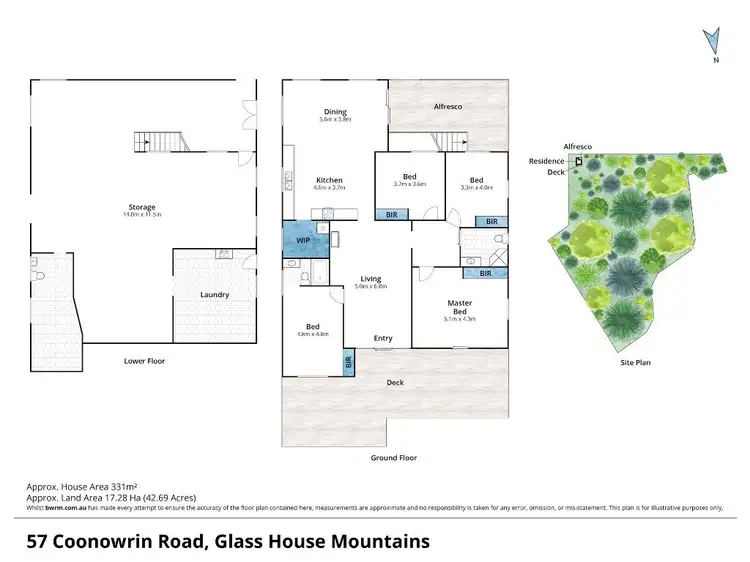 Floorplan of Homely house listing, 57 Coonowrin Road, Glass House Mountains QLD 4518
