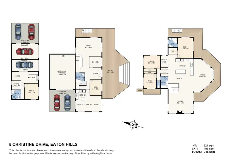 Floorplan of Homely house listing, 5 Christine Drive, Eatons Hill QLD 4037
