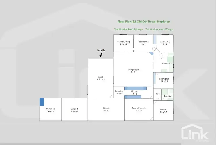 Floorplan of Homely house listing, 32 Obi Obi Road, Mapleton QLD 4560
