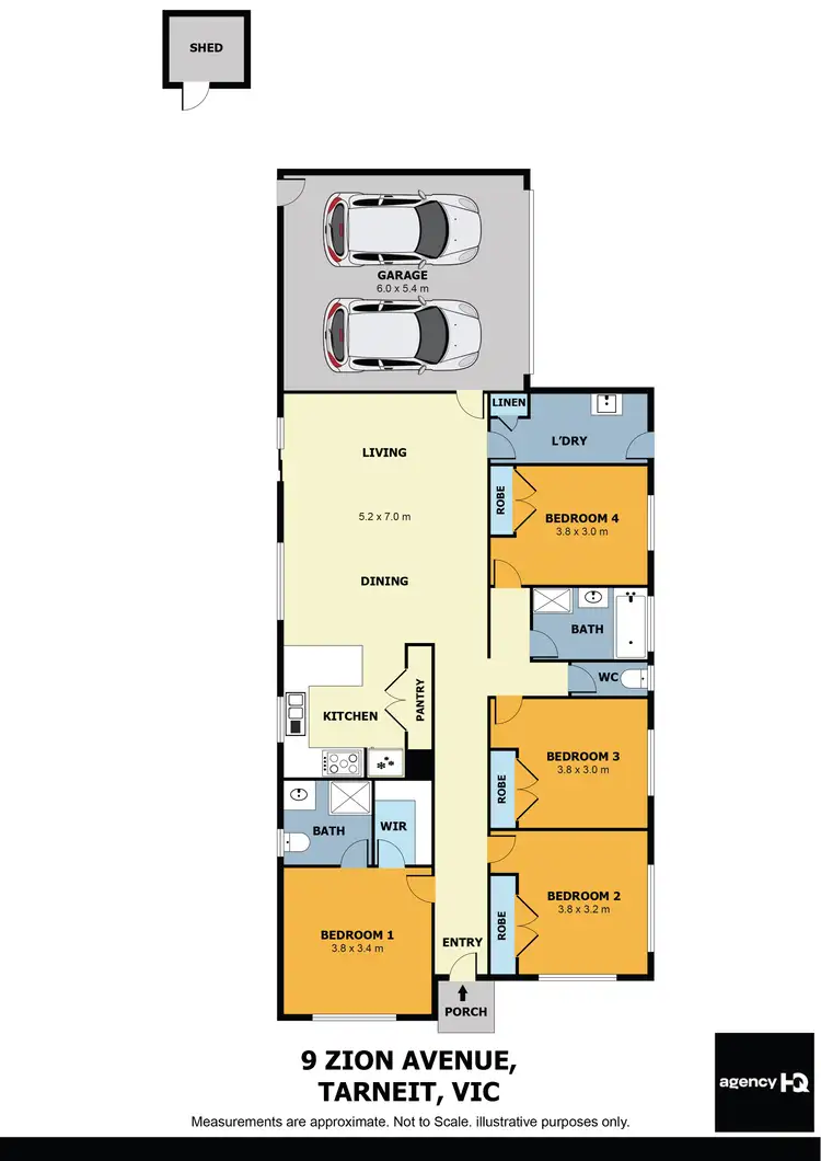 Floorplan of Homely house listing, 9 Zion Avenue, Tarneit VIC 3029
