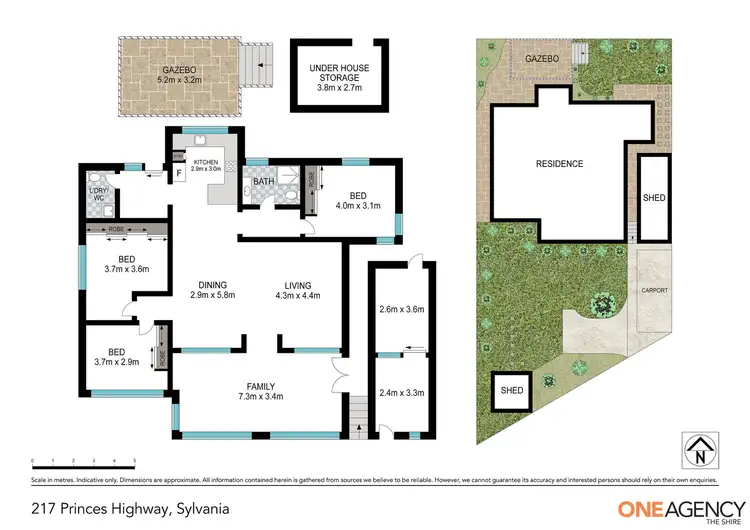 Floorplan of Homely house listing, 217 Princes Highway, Sylvania NSW 2224