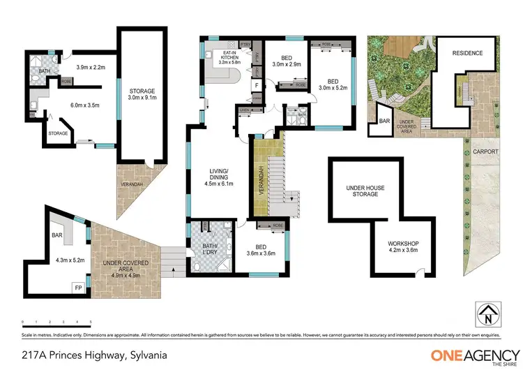 Floorplan of Homely house listing, 217A Princes Highway, Sylvania NSW 2224