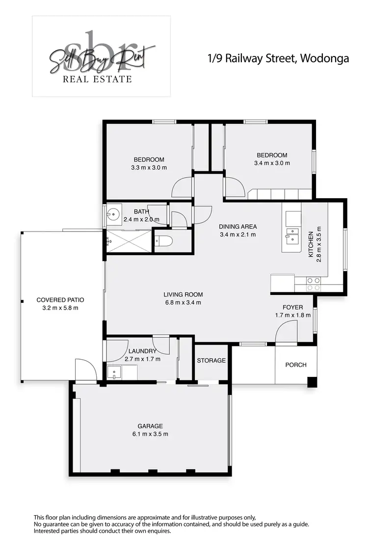 Floorplan of Homely townhouse listing, 1/9 RAILWAY STREET, Wodonga VIC 3690