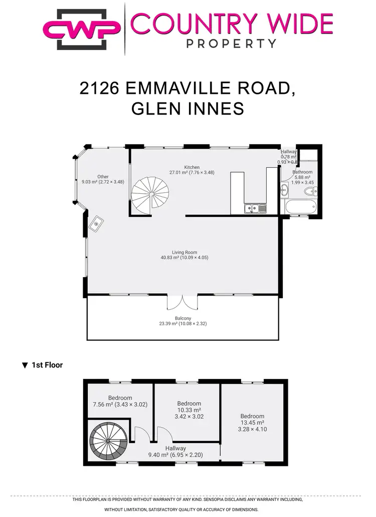 Floorplan of Homely rural property listing, 2126 Emmaville Road, Glen Innes NSW 2370