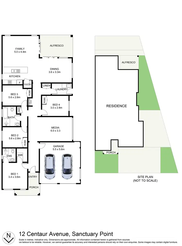 Floorplan of Homely house listing, 12 Centaur Avenue, Sanctuary Point NSW 2540